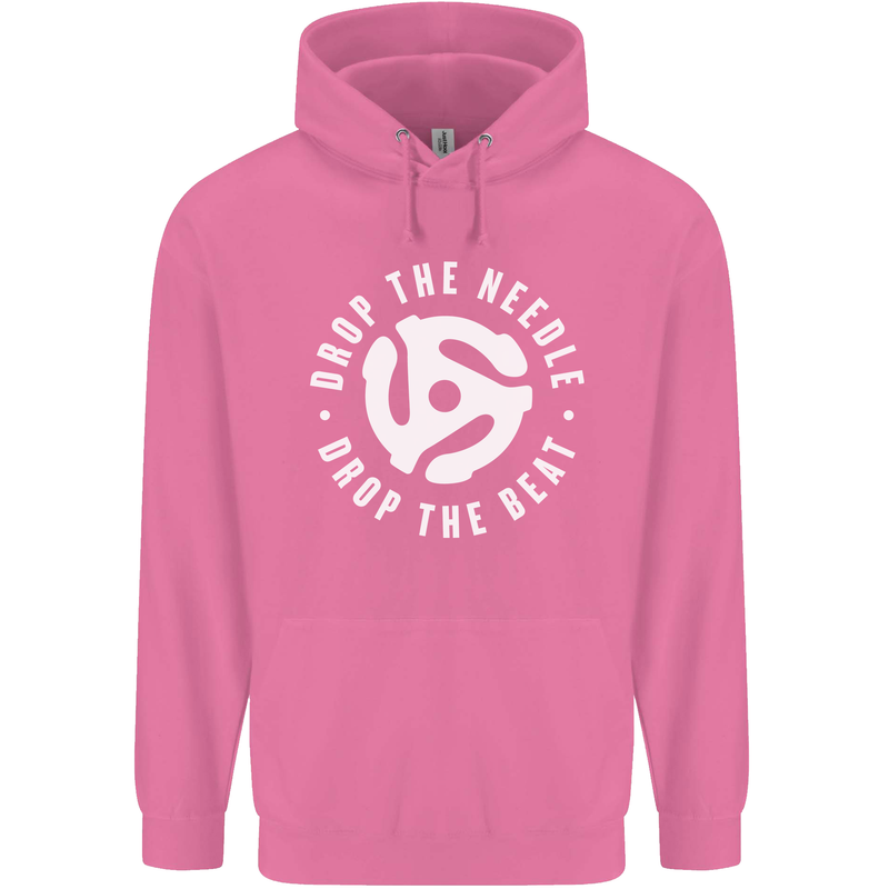 Drop the Needle DJ Turntable Decks Vinyl Childrens Kids Hoodie Azalea