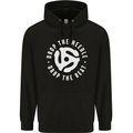 Drop the Needle DJ Turntable Decks Vinyl Childrens Kids Hoodie Black