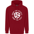 Drop the Needle DJ Turntable Decks Vinyl Childrens Kids Hoodie Red