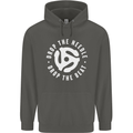 Drop the Needle DJ Turntable Decks Vinyl Childrens Kids Hoodie Storm Grey