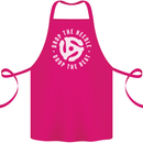 Drop the Needle DJ Turntable Decks Vinyl Cotton Apron 100% Organic Pink