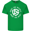 Drop the Needle DJ Turntable Decks Vinyl Kids T-Shirt Childrens Irish Green