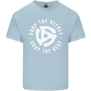 Drop the Needle DJ Turntable Decks Vinyl Kids T-Shirt Childrens Light Blue