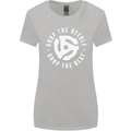 Drop the Needle DJ Turntable Decks Vinyl Womens Wider Cut T-Shirt Sports Grey
