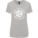 Drop the Needle DJ Turntable Decks Vinyl Womens Wider Cut T-Shirt Sports Grey