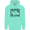 Drum Kit Barcode Drummer Drumming Childrens Kids Hoodie Peppermint