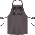 Drum Kit Barcode Drummer Drumming Cotton Apron 100% Organic Dark Grey