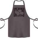 Drum Kit Barcode Drummer Drumming Cotton Apron 100% Organic Dark Grey