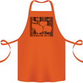 Drum Kit Barcode Drummer Drumming Cotton Apron 100% Organic Orange