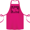 Drum Kit Barcode Drummer Drumming Cotton Apron 100% Organic Pink