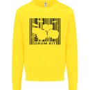 Drum Kit Barcode Drummer Drumming Kids Sweatshirt Jumper Yellow