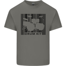Drum Kit Barcode Drummer Drumming Kids T-Shirt Childrens Charcoal