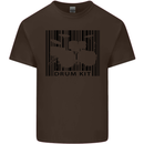 Drum Kit Barcode Drummer Drumming Kids T-Shirt Childrens Chocolate