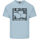 Drum Kit Barcode Drummer Drumming Kids T-Shirt Childrens Light Blue