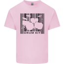Drum Kit Barcode Drummer Drumming Kids T-Shirt Childrens Light Pink
