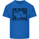 Drum Kit Barcode Drummer Drumming Kids T-Shirt Childrens Royal Blue