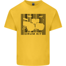 Drum Kit Barcode Drummer Drumming Kids T-Shirt Childrens Yellow