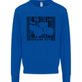 Drum Kit Barcode Drummer Drumming Mens Sweatshirt Jumper Royal Blue