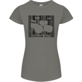 Drum Kit Barcode Drummer Drumming Womens Petite Cut T-Shirt Charcoal