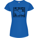 Drum Kit Barcode Drummer Drumming Womens Petite Cut T-Shirt Royal Blue