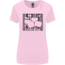 Drum Kit Barcode Drummer Drumming Womens Wider Cut T-Shirt Light Pink
