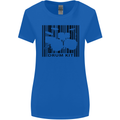 Drum Kit Barcode Drummer Drumming Womens Wider Cut T-Shirt Royal Blue