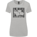 Drum Kit Barcode Drummer Drumming Womens Wider Cut T-Shirt Sports Grey