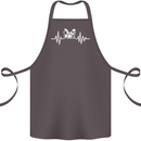 Drum Kit Pulse ECG Drum Drummer Drumming Cotton Apron 100% Organic Dark Grey