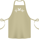 Drum Kit Pulse ECG Drum Drummer Drumming Cotton Apron 100% Organic Khaki