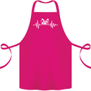 Drum Kit Pulse ECG Drum Drummer Drumming Cotton Apron 100% Organic Pink