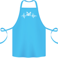 Drum Kit Pulse ECG Drum Drummer Drumming Cotton Apron 100% Organic Turquoise