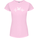Drum Kit Pulse ECG Drum Drummer Drumming Womens Petite Cut T-Shirt Light Pink