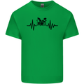 Drum Kit Pulse ECG Drummer Drumming Drum Mens Cotton T-Shirt Tee Top Irish Green