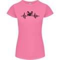 Drum Kit Pulse ECG Drummer Drumming Drum Womens Petite Cut T-Shirt Azalea