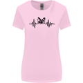 Drum Kit Pulse ECG Drummer Drumming Drum Womens Wider Cut T-Shirt Light Pink