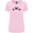 Drum Kit Pulse ECG Drummer Drumming Drum Womens Wider Cut T-Shirt Light Pink