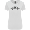 Drum Kit Pulse ECG Drummer Drumming Drum Womens Wider Cut T-Shirt White