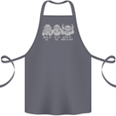 Drum and Bass Monkeys DJ Headphones Music Cotton Apron 100% Organic Steel