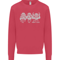Drum and Bass Monkeys DJ Headphones Music Mens Sweatshirt Jumper Heliconia