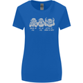 Drum and Bass Monkeys DJ Headphones Music Womens Wider Cut T-Shirt Royal Blue