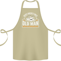 Drumming An Old Man Drummer Drum Funny Cotton Apron 100% Organic Khaki