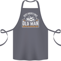 Drumming An Old Man Drummer Drum Funny Cotton Apron 100% Organic Steel