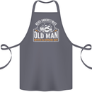 Drumming An Old Man Drummer Drum Funny Cotton Apron 100% Organic Steel