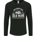 Drumming An Old Man Drummer Drum Funny Mens Long Sleeve T-Shirt Black
