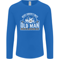 Drumming An Old Man Drummer Drum Funny Mens Long Sleeve T-Shirt Royal Blue