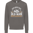Drumming An Old Man Drummer Drum Funny Mens Sweatshirt Jumper Charcoal