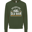 Drumming An Old Man Drummer Drum Funny Mens Sweatshirt Jumper Forest Green