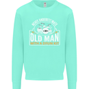 Drumming An Old Man Drummer Drum Funny Mens Sweatshirt Jumper Peppermint