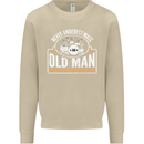 Drumming An Old Man Drummer Drum Funny Mens Sweatshirt Jumper Sand