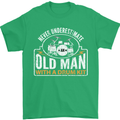 Drumming An Old Man Drummer Drum Funny Mens T-Shirt Cotton Gildan Irish Green